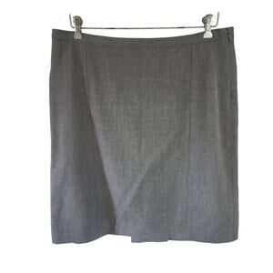 The Limited Stretch Grey Straight Pencil Work Business Skirt Knee Length Size 14